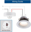YCA1001 Ceiling Motion Sensor Light Switch, 360 Degree Occupancy Sensor PIR Motion Switch, 110-240VAC Universal Voltage, 40ft Detection Range,