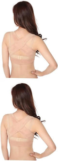 Healifty 2pcs Tank Tops Back Brace Womens Bras Push up Ladies Top Jacket Protective Gear Bracket Chest Support XXLx2pcs Skin-Colorx2pcs