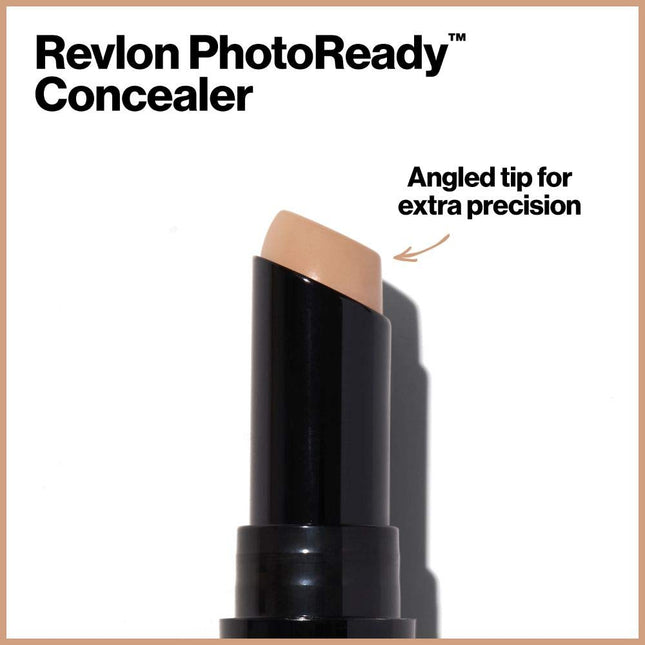 Revlon Concealer Stick, Photoready Face Makeup for All Skin Types, Longwear Medi