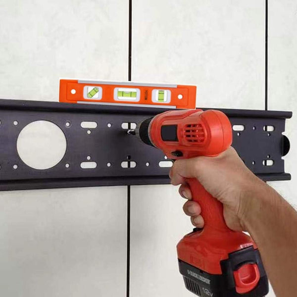 2pcs 9 inch Aluminum-Sided Magnetic Torpedo Level, Box Level Spirit Bubble level - Orange