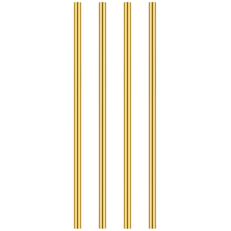 4 Pieces 12 inches 1/4 inch Brass Round Rods, Favordrory Brass Rods Lathe Bar Stock, 1/4 inch in Diameter 12 inches in Length 1/4"x12