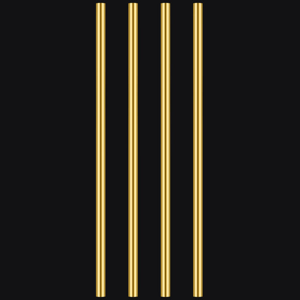 4 Pieces 12 inches 1/4 inch Brass Round Rods, Favordrory Brass Rods Lathe Bar Stock, 1/4 inch in Diameter 12 inches in Length 1/4"x12