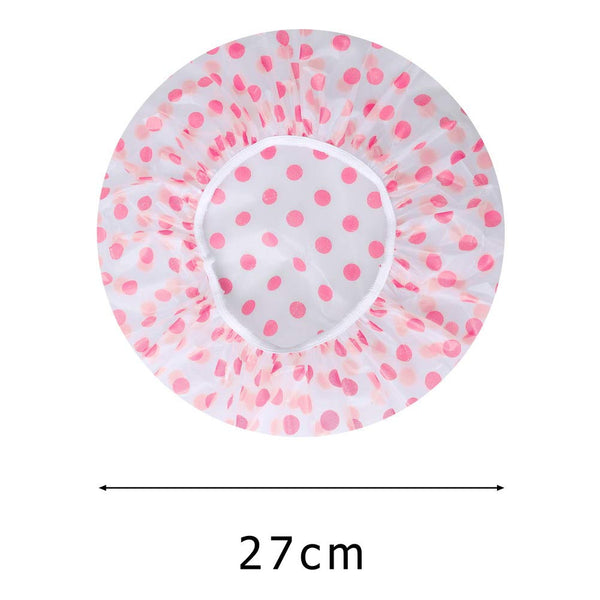 Shower Cap, 3 Pcs Waterproof Reusable Shower Caps Bath Hair Hat