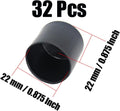 32Pcs Round Rubber Chair Leg Tips Caps, 7/8 Inch (22mm) Chair Table Leg Covers Floor Protectors, Chair Leg End Caps for Furniture, Table