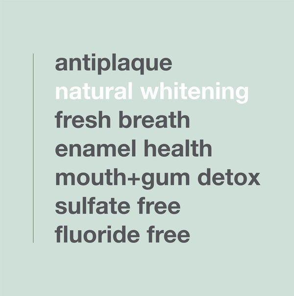 Davids Fluoride Free Toothpaste, Teeth Whitening, Antiplaque, SLS (Sulfate) Free, Promotes Enamel Health, Mouth & Gum Detox, EWG Verified,