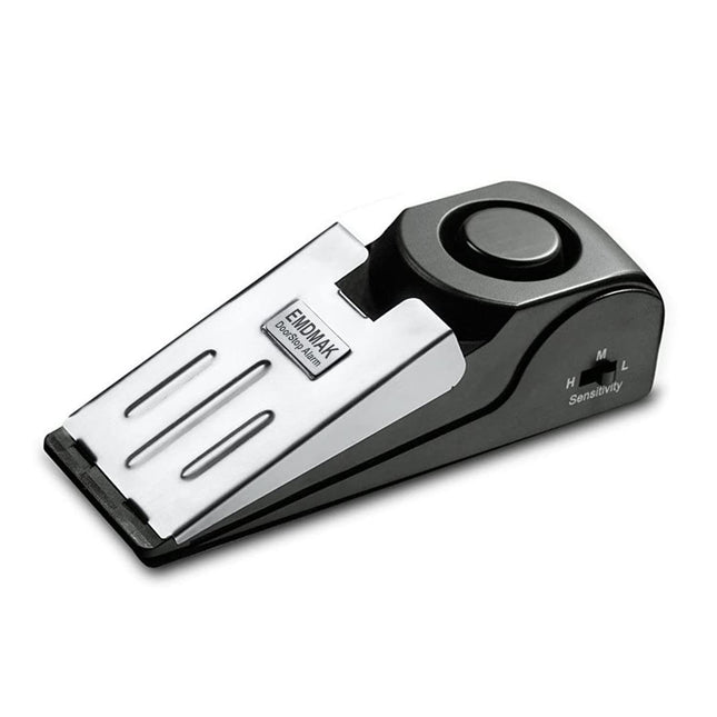 EMDMAK Door Stop Alarm with 120DB Siren Door Stop for Home & Travel (Black) (Pac