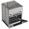 Camping Stove - Stainless-Steel Wood Burning Rocket Stove - Portable Grill for Beach, Picnic, Camp or Backpacking - Bushcraft Gear by Wakeman Outdoors