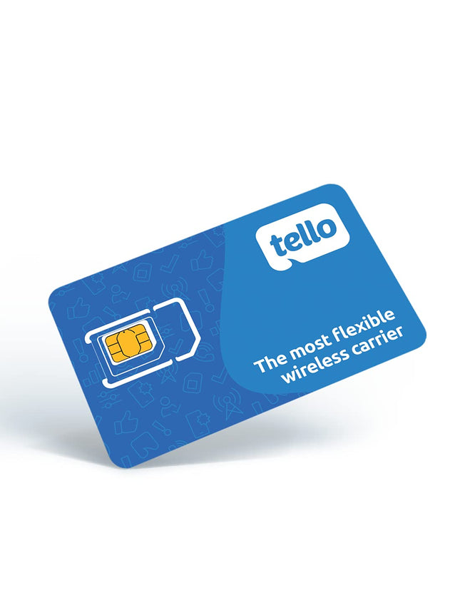 Tello Mobile - US Prepaid SIM Card (3 in 1) | Bring Your Own Phone Kit | Phone P