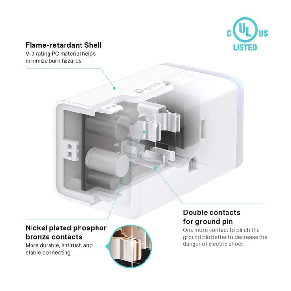 Kasa Smart Plug HS103P4, Wi-Fi Outlet Works with Alexa, Echo, Google Home & IFTTT, No Hub Required, Remote Control, 15 Amp, UL Certified, 4-Pack,