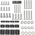 Coret Universal TV Mount Hardware Kit, Compatible with LG, Sanyo, Haier & More, Wall Mount, Includes M4, M5, M6 Screws, Washers & Spacers