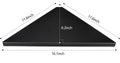 evron Corner Mounting Shelf Set of 2 – Easy to Install Floating Wall Shelves with Wood Grain Finish, Durable and Waterproof ABS Plastic for