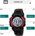 Dayllon Kids Digital Watch Boys Outdoor Sports 50M Waterproof Girls Watches Alarm Clock 12/24 H Stopwatch Calendar for Ages 3-15 Boy Girl