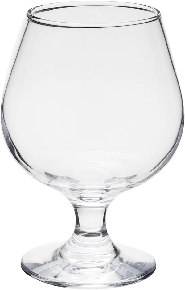 Juvale Cocktail Glasses - 13 Oz Clear Modern Short Stem, 4 Count, Lead-Free Crystal - Brandy Glasses & Cognac Balloon Snifters for Bourbon