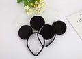 FANYITY Mouse Ears Headbands Sequin Hair Band for Girls Women Boys Party, 2 Pieces (Black)