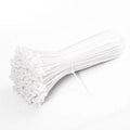 500PCS 8 inch zip ties clear, 40lb Strength, width 0.14 inches ，UV Resistant Strong Nylon Cable Ties,Nylon Cable Wire Ties,Heavy Duty White, for