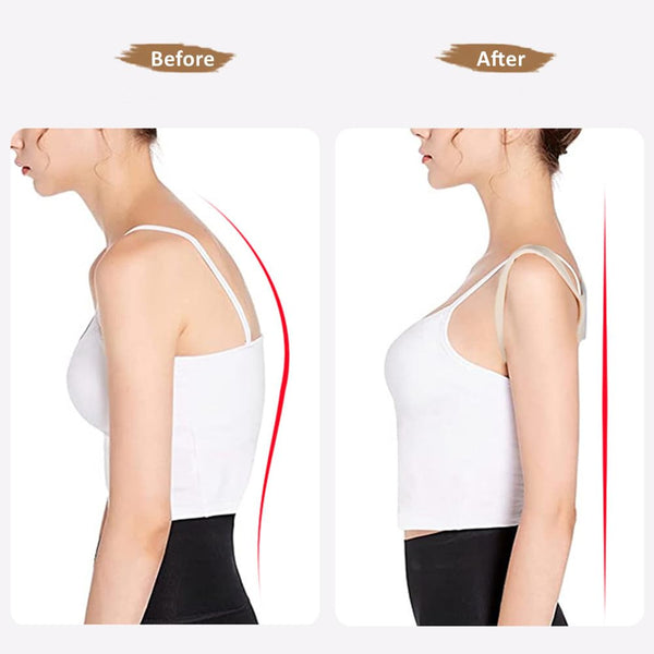 WEEOATAR Posture Corrector,Upper Back Brace Easy to Use,Highly Elastic Posture Trainer,Adjustable Back Straightener Brace,Posture Corrector Strap
