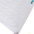 Crib Mattress Protector Sheets Waterproof 2 Pack, Quilted Crib Mattress Pad Cover Fitted Fits for Toddler Bed Mattress, White, 52â X 28â