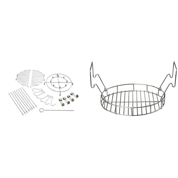 Char-Broil the Big Easy 22-Piece Turkey Fryer Accessory Kit, Chrome + Char-Broil the Big Easy Bunk Bed Basket