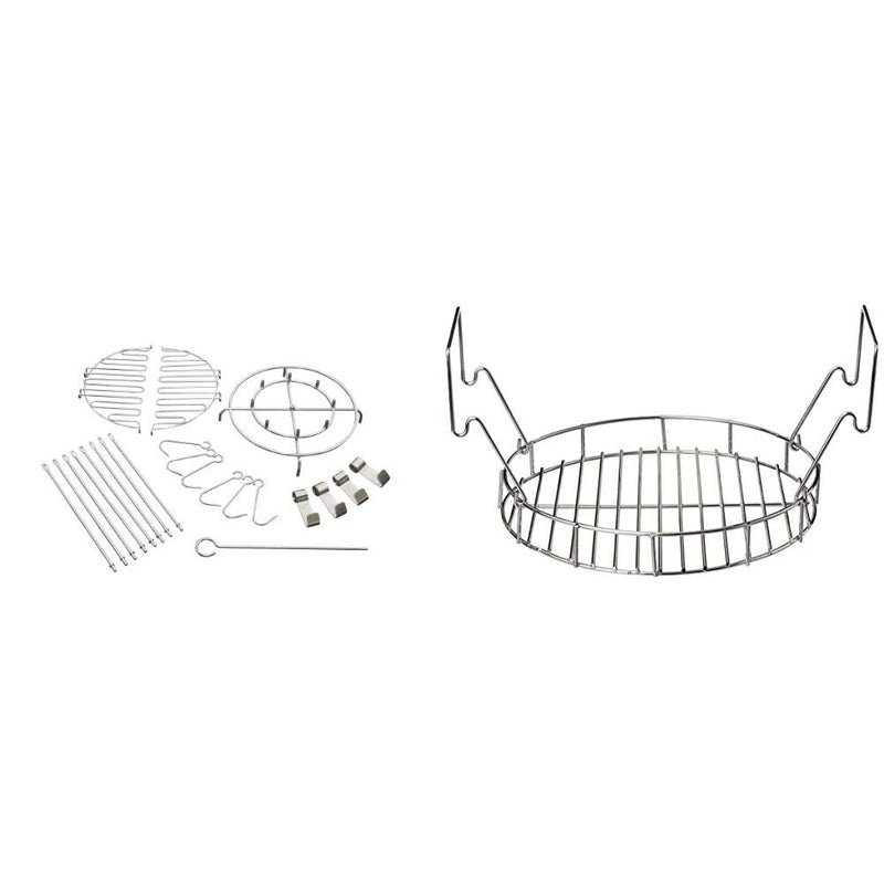 Char-Broil the Big Easy 22-Piece Turkey Fryer Accessory Kit, Chrome + Char-Broil the Big Easy Bunk Bed Basket