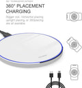 Fast Wireless Charger,20W Max Wireless Charging Pad Compatible with Iphone 16/16 Pro/16 Pro Max/16 Plus/15/14/13/12/11/X,Airpods;Fdgao Wireless