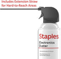 Staples Compressed Air Duster, 10 oz Can, Electronics & Keyboards, Office