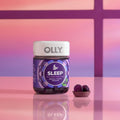 OLLY Sleep Support Gummy Supplement,* 3 mg Melatonin, L-Theanine - 50 Count Blackberry 50 Count (Pack of 1)