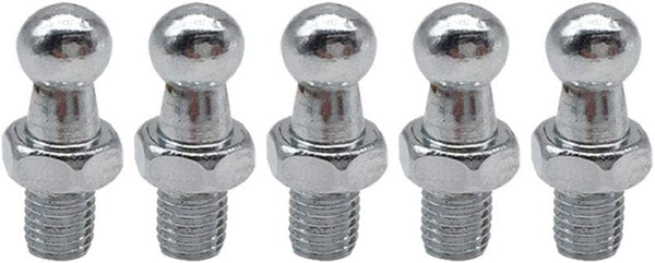 10mm Ball Studs with Hardware, 5/16-18 Screw Thread, 1/2" Long Shank, Silver, Front Suspension Lift Support