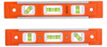 2pcs 9 inch Aluminum-Sided Magnetic Torpedo Level, Box Level Spirit Bubble level - Orange