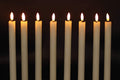Genswin Flameless Ivory Taper Candles Flickering with 10-Key Remote, Battery Operated Led Warm 3D Wick Light Window Candles Real Wax Pack of 6,