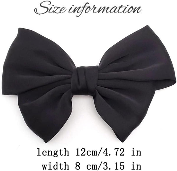 Tsangbaby Satin Bow Shoe Clips - Dots Solid Color Removable Elegant Wedding Party Shoe Buckle Bag Clothing Hair Accessories for Women Girls 2 Pcs