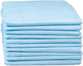 Premium Protection Chucks Disposable Underpads, Super Absorbent Protective Bed Pads for Seniors, Pkg of 10, by Easy Comforts White, Blue