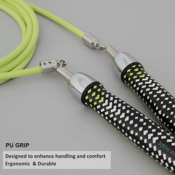 HEREROPE 1/4LB Weighted Jump Rope for Speed, Cardio, Boxing & Workout, Skipping Rope with Ball-bearing, Comfortable & Ergonomic Grip, Tangle Free