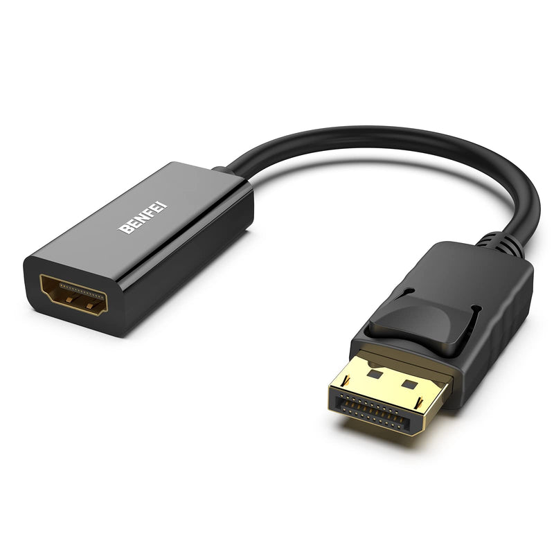 BENFEI 4K DisplayPort to HDMI Adapter, Uni-Directional DP 1.2 Computer to HDMI 2.0 Screen Gold-Plated DP Display Port to HDMI Adapter (Male to
