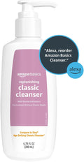 Amazon Basics Gentle Exfoliating Face Wash, Replenishing Daily Facial Cleanser, Refreshing, 6.78 fl oz (Pack of 1)