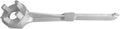 Aluminum Bung Wrench, 55 Gallon Drum Wrench, Barrel Wrench for Opening 10 15 20 30 50 55 Gallon Drums, Fits 2 Inch and 3/4 Inch Bung Caps 1 Silver