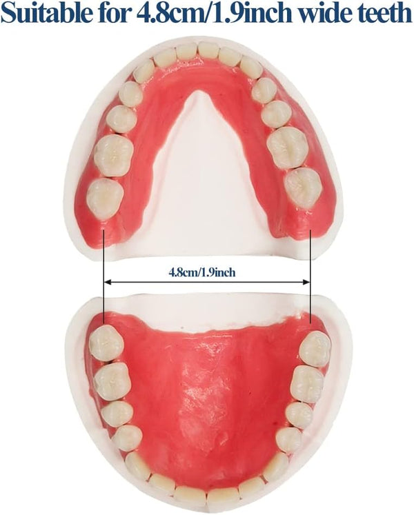Healthyare Denture Do it Yourself Full Set of Top and Bottom Fake Teeth for Improve Smile