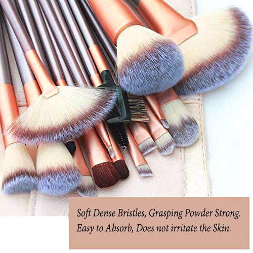 Makeup Brush Set, NEVSETPO 28PCS Make Up Brushes For Women Include 24 Makeup Brushes 2 Sponges, 1 Dual End Mask Spatula, 1 Brush Egg Cleaner, 1