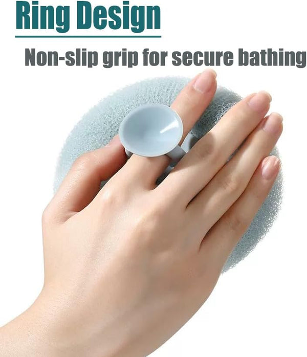 Super Soft Sunflower Suction Cup Bath Ball, 2025 Upgraded 2-In-1 Sunflower Bath Ball Exfoliating Bath Sponge Cleaning Brush, Mesh Shower Body