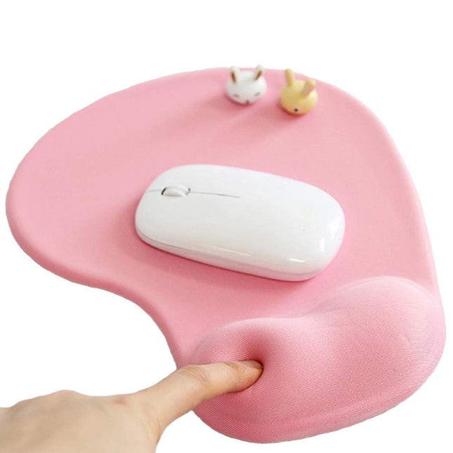 Office Mousepad with Gel Wrist Support - Ergonomic Gaming Desktop Mouse Pad Wris