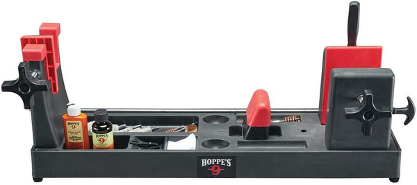 HOPPE'S Gun Vise, Rifle and Shotgun Vise with Front and Rear Locking Supports Grey