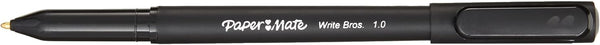 Paper Mate Ballpoint Pens, Write Bros. Black Ink Pens, Medium Point (1.0mm), 60 Count - Bulk Office Supplies 1 Count (Pack of 60)