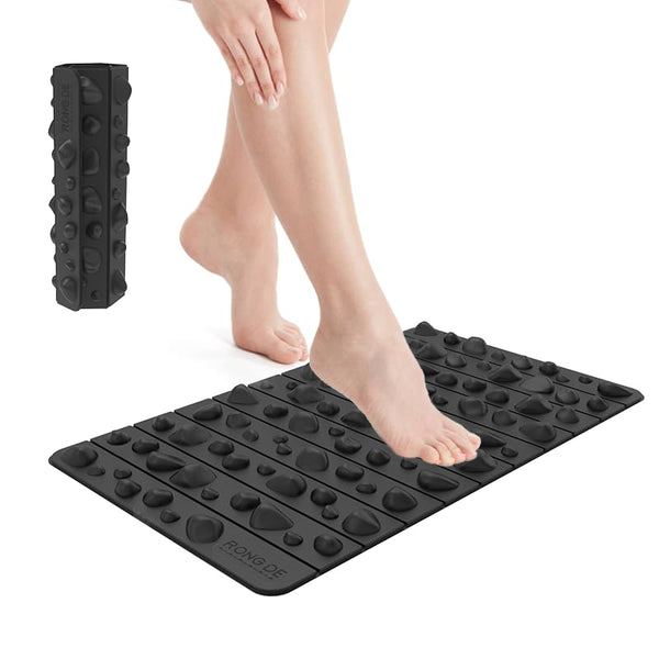 Foot Relief Massage Mat - Non-Electric Acupressure Pad for Office & Home Use - Ergonomic Reflexology Mat for Plantar Fasciitis, Heel Pain Relief -