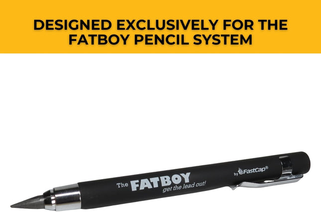 Fastcap Fatboy Refill with 5 Replacement Leads and 3 Erasers - Perfect for Archi
