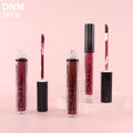 evpct 3Pcs Dark Red Purple Plum Matte Liquid Lipstick Sets for Women Matte Lip Stain Long Lasting Waterproof, Burgundy Blood Blue Red lipstick,