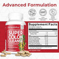 Health plus Super Colon Cleanse 15 Day Supply of Gentle Gut Cleanse Detox, Psyllium Husk, Probiotics for Constipation Relief & Digestive Support,