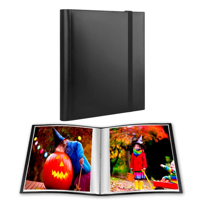 Photo Album 8X10, 8X10 Photo Album Book Holds 68 Photos, Art Portfolio Binder for 8 X 10 Pictures, Photo Albums for 8X10