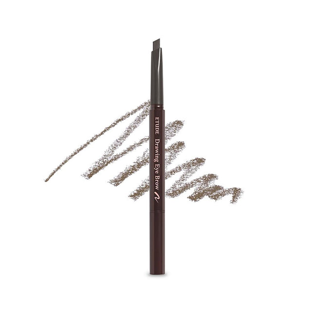 ETUDE Drawing Eye Brow #2 Grey Brown | Long Lasting Eyebrow Pencil for Soft Text