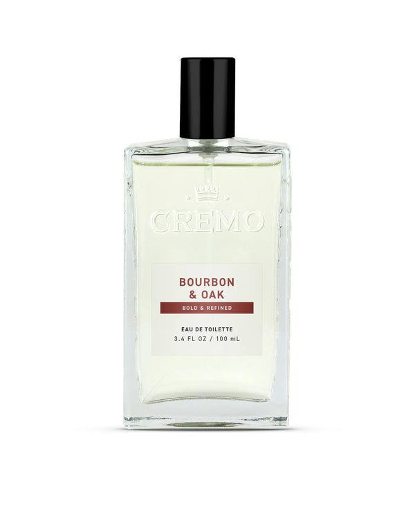 Cremo Cologne For Men - Bourbon & Oak Mens Cologne Spray, A Sophisticated Blend of Distiller’s Spice, Fine Bourbon and White Oak, Multi-Layered