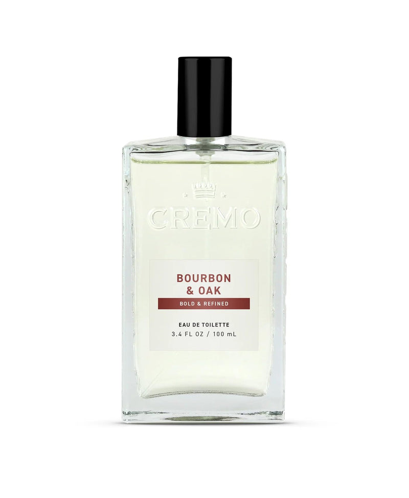Cremo Cologne For Men - Bourbon & Oak Mens Cologne Spray, A Sophisticated Blend of Distiller’s Spice, Fine Bourbon and White Oak, Multi-Layered