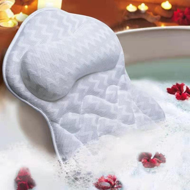 Bath Pillow, Tub Pillow for Bathtub Support Neck,Head and Back with Strong Non-S